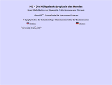 Tablet Screenshot of pennhip.de